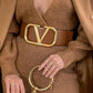 Valentino Premium Reversible Broad Belt Limited Edition Tan Black - PR Collection