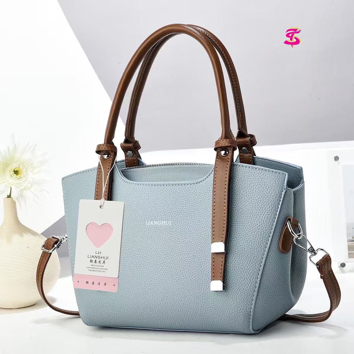 Imported High Quality Handy Bag with Long Belt - PR Collection