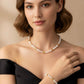 Louis Vuitton LV Pearl Necklace Bracelet Combo Gold Finish Luxury Jewellery - PR Collection
