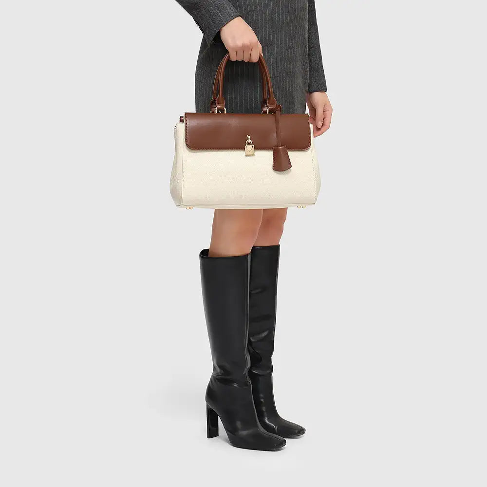 Miraggio Sierra Solid Handbag for Women with Detachable & Adjustable Sling/Crossbody Bag