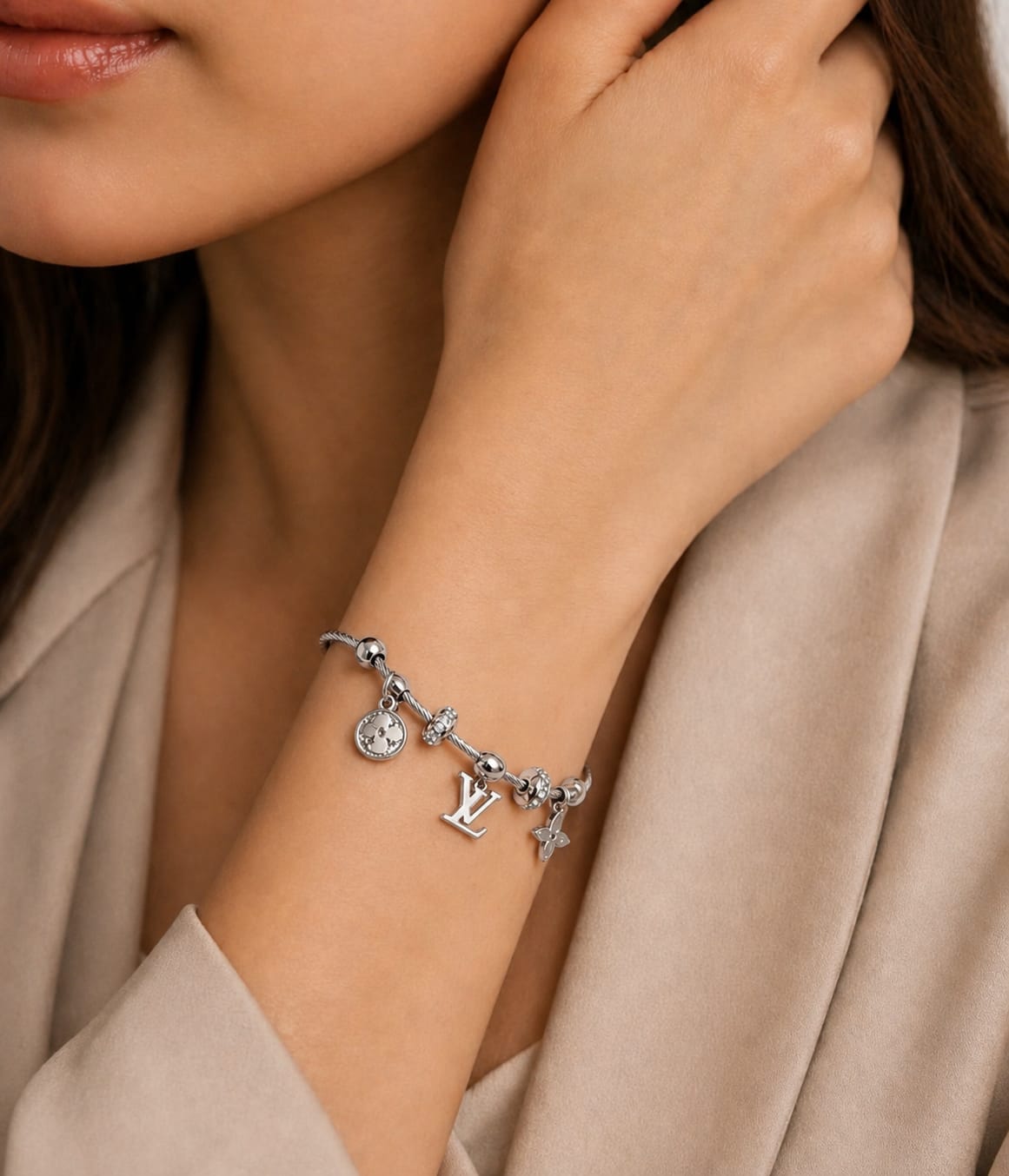 Louis Vuitton Inspired Monogram Luxury Bracelet - PR Collection