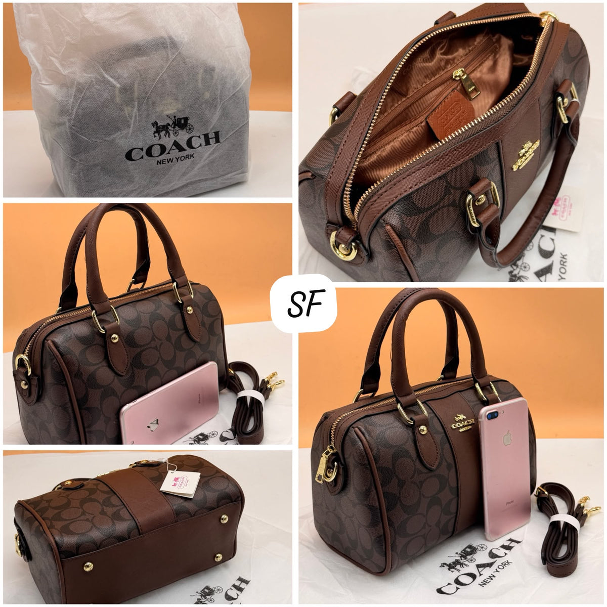 Premium Quality Satchel Bag With Sling Belt & Dust Cover