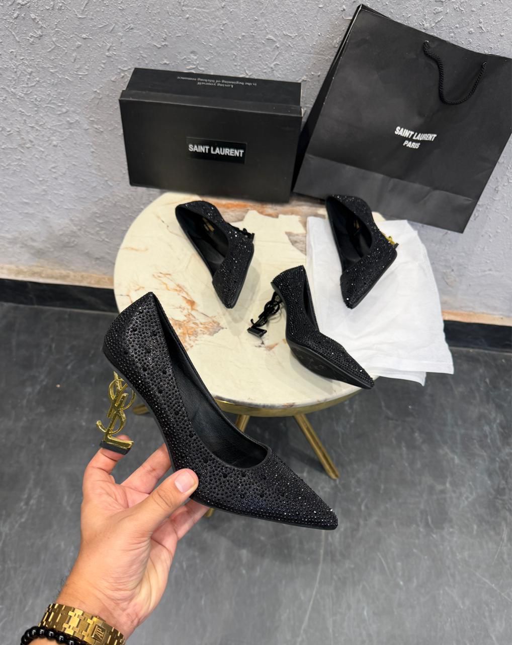 Glitters Studs Heels