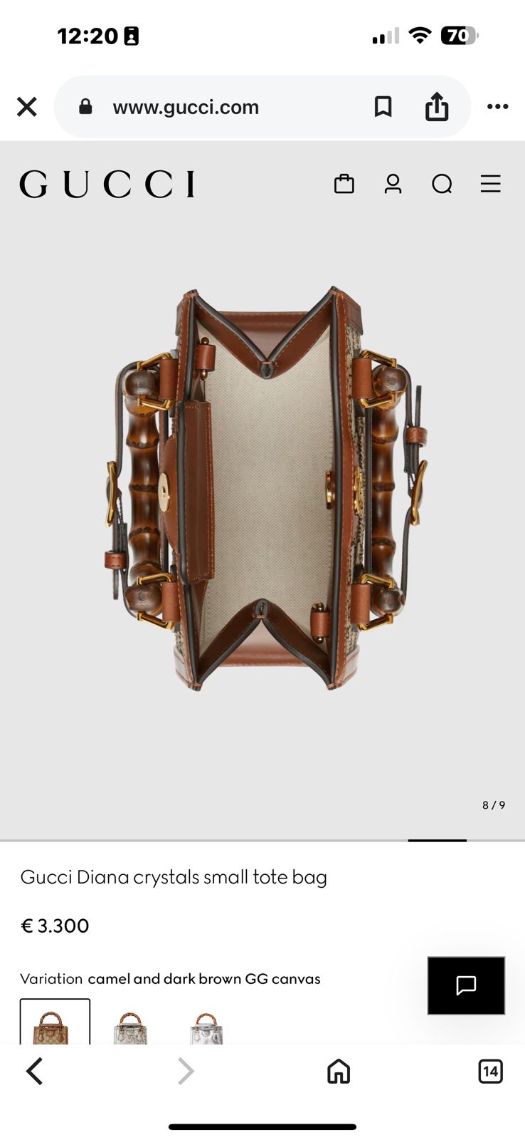 Gucci Love Parade Mini Bamboo Handle Bag - PR Collection