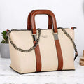 EXOTIC Solid Pattern Elegance Hand Bag For Women | Chain Handle | Shopping Bag | Occasional Bag | Perfect for Gift