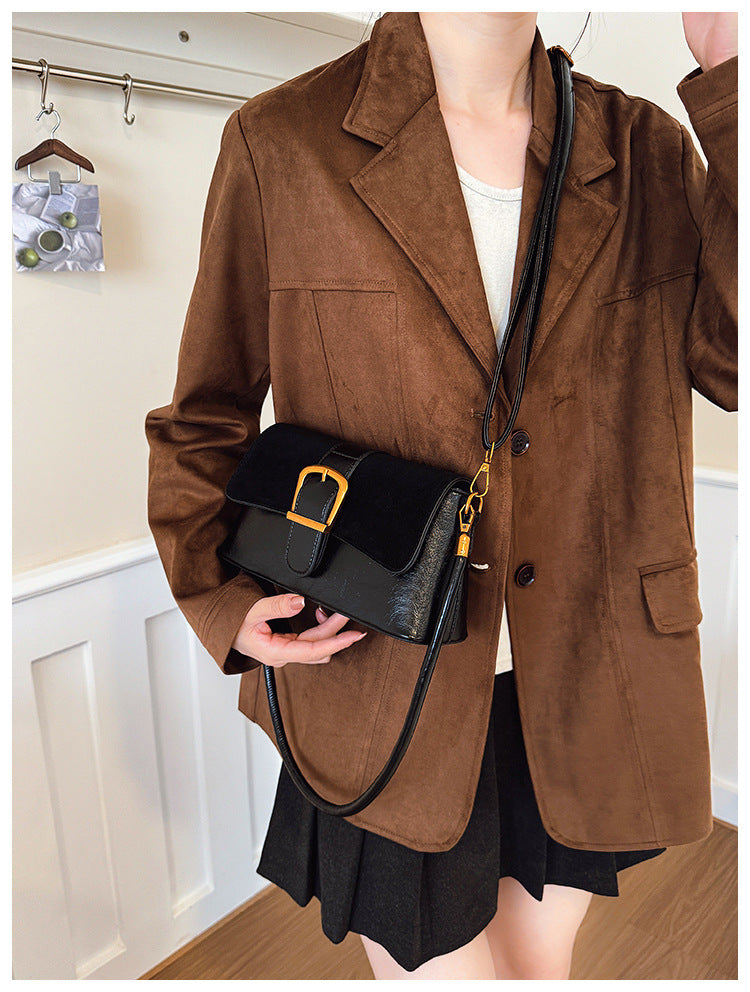 Suede Premium Quality Dual Belt Sling Bag - PR Collection