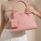 Women Saffiano Monochrome Handbag Tan 12A Quality Luxury With Box Dust Cover Detachable Strap India