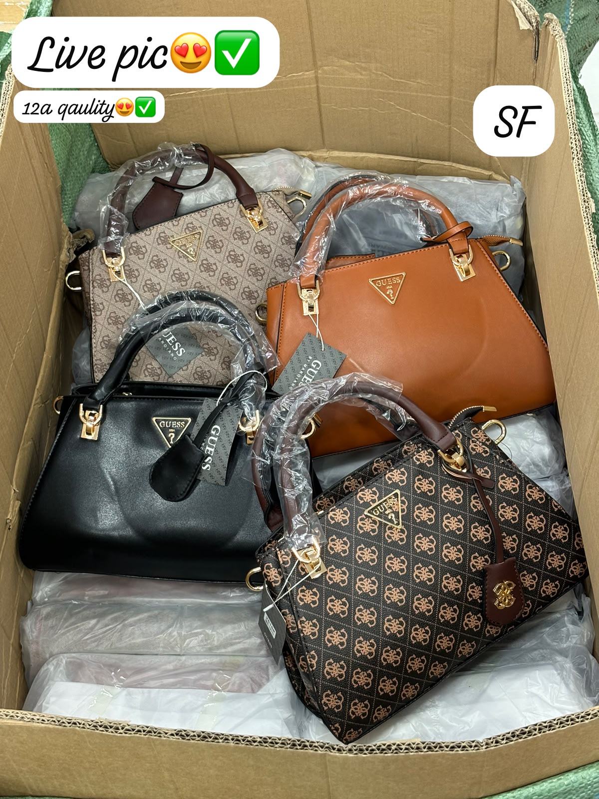 Guess High End Leather Sling Bag - PR Collection