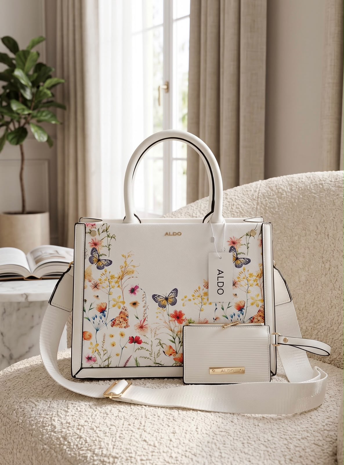 Women Floral Handbag D1 With Branded Box Dust Bag Full Detailing Premium Luxury Bag 11x9 India