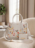 Women Floral Handbag D1 With Branded Box Dust Bag Full Detailing Premium Luxury Bag 11x9 India