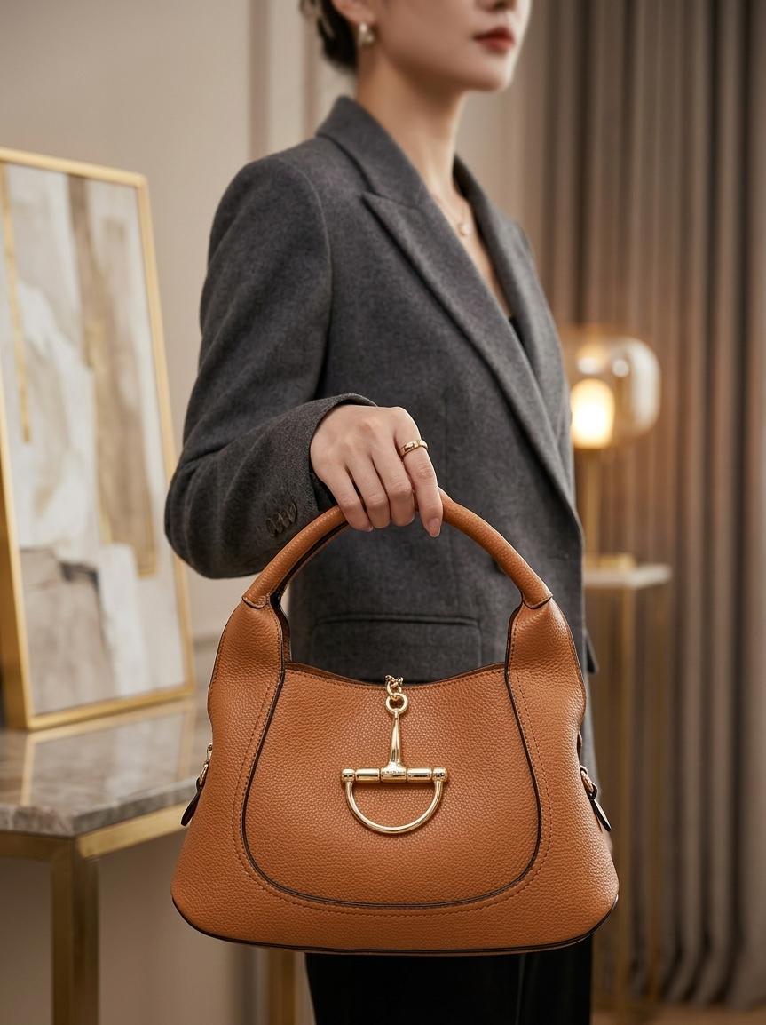 Gucci Horsebit Bag Tan Soft Slouchy Luxury Shoulder Bag India