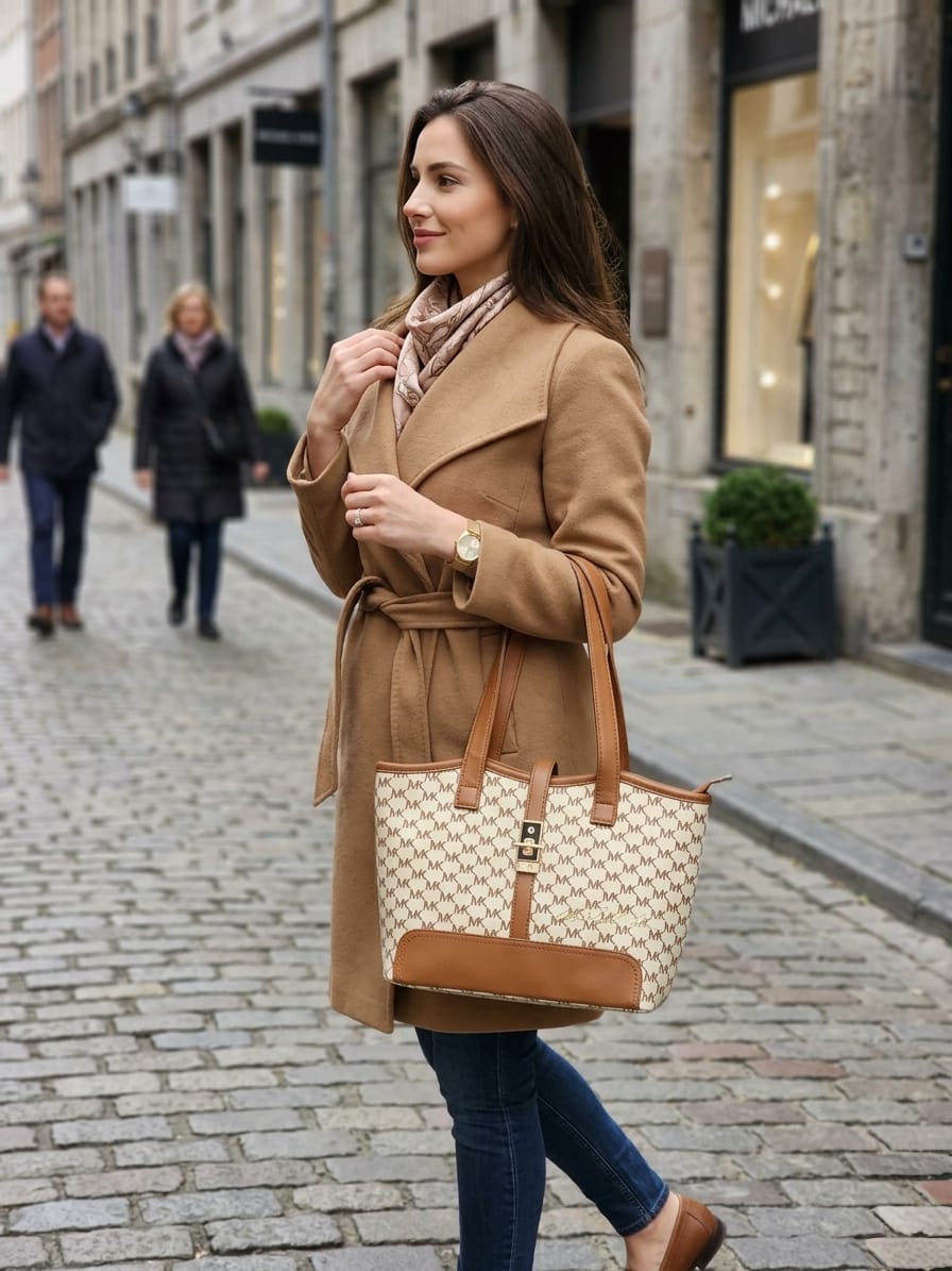 large laptop tote bag for women design D2, premium quality tote
