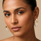 Louis Vuitton LV Pearl Earrings White Gold Finish Luxury Jewellery - PR Collection