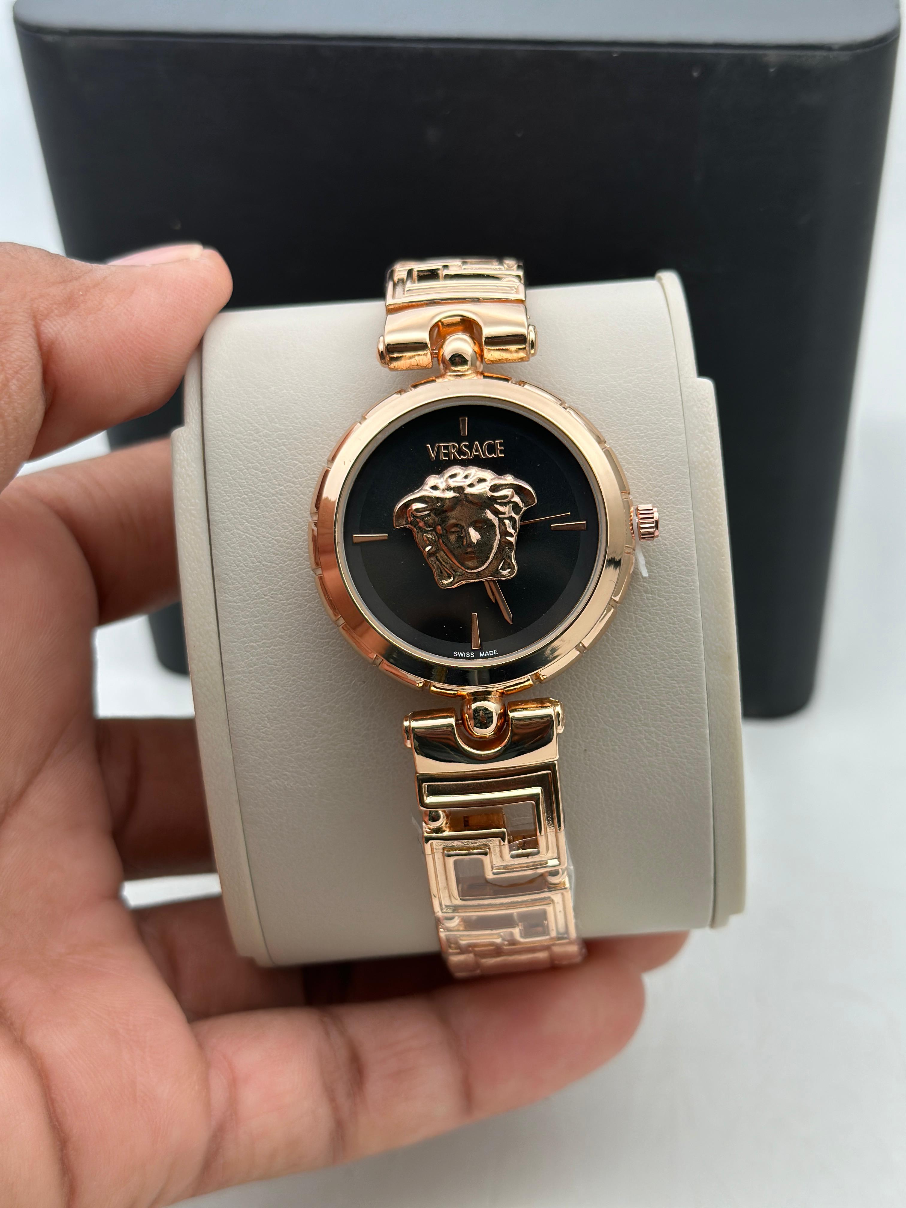 Versace Ladies Watch D3 Round Dial Butterfly Clasp Premium Women