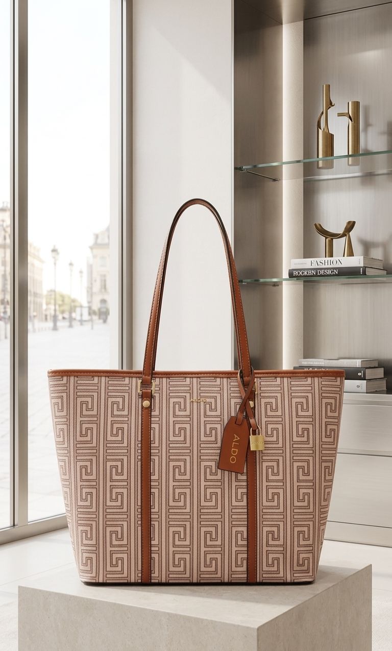 Aldo Printed Classic Large Leather Tote Bag - PR Collection