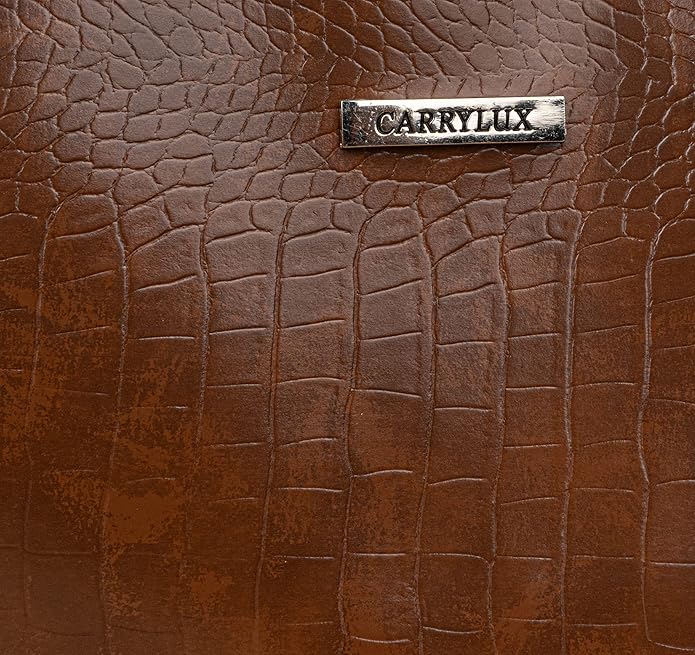 Carrylux Women's Large Tote Handbag Crocodile Pattern - Gift for Women