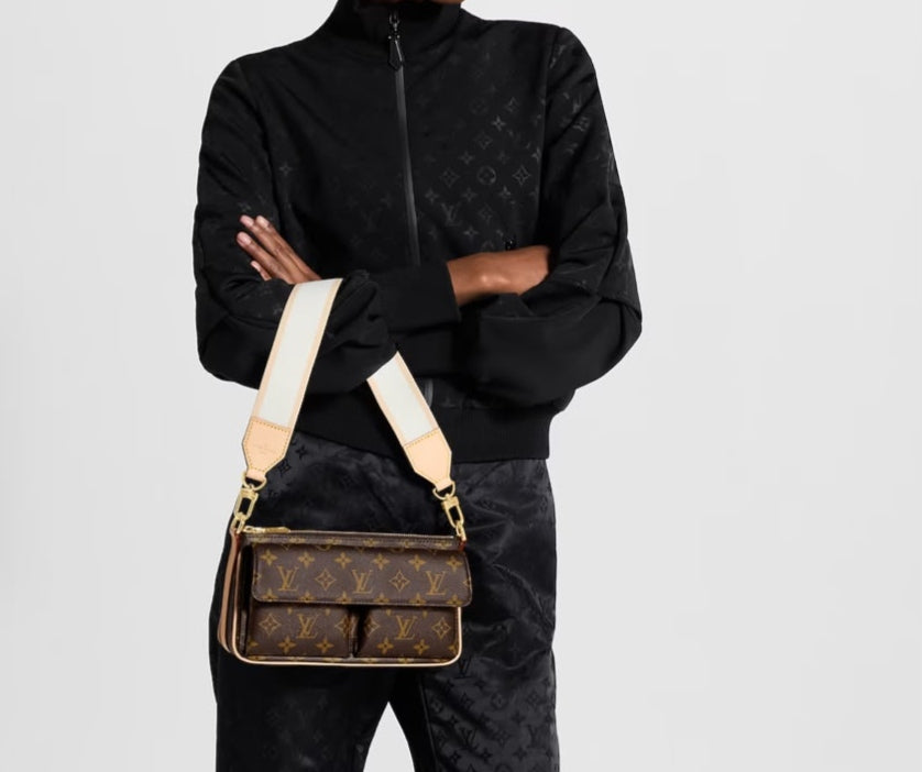 Louis Vuitton Vivacite Monogram Canvas Crossbody Bag Multi Pocket Women India