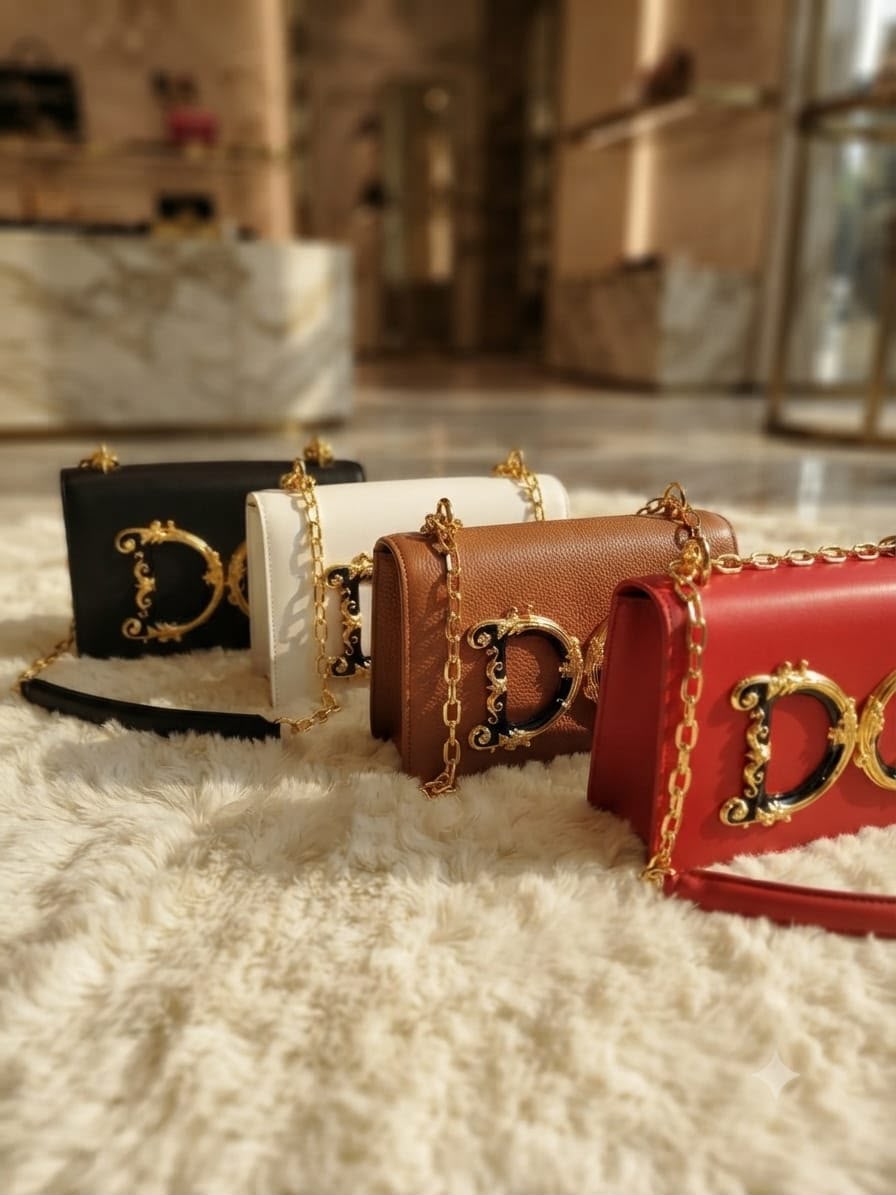 Women DG Style Premium Sling Bag With Box Dust Cover Bill Party Special Occasion India