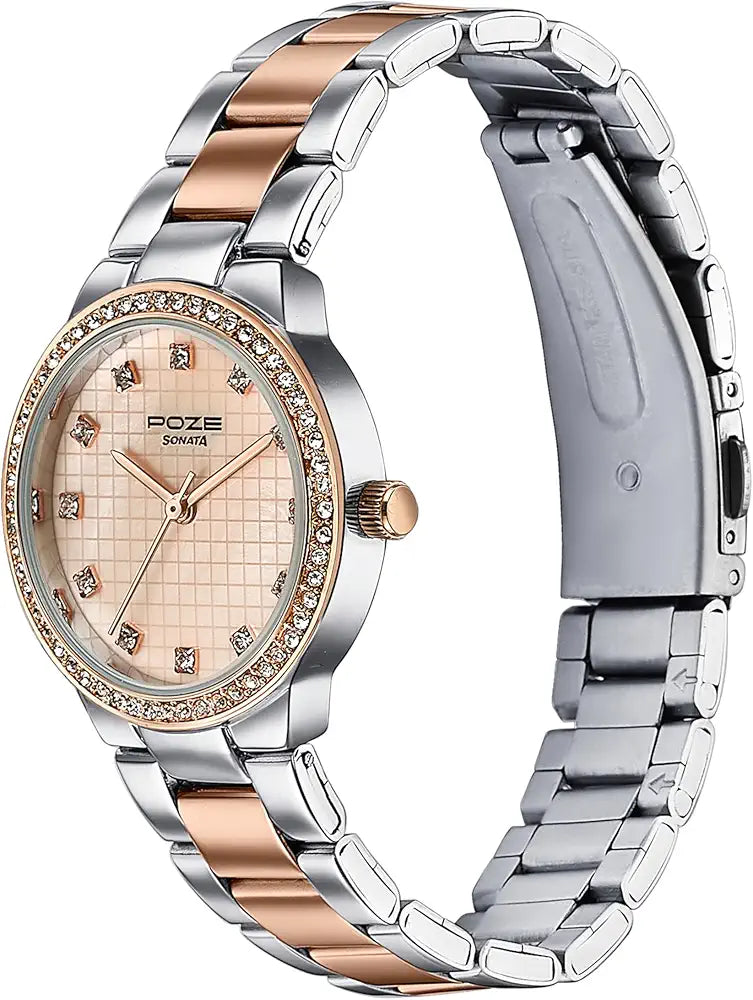 Sonata Quartz Watch Women Gift Wedding Party Stylish - PR Collection