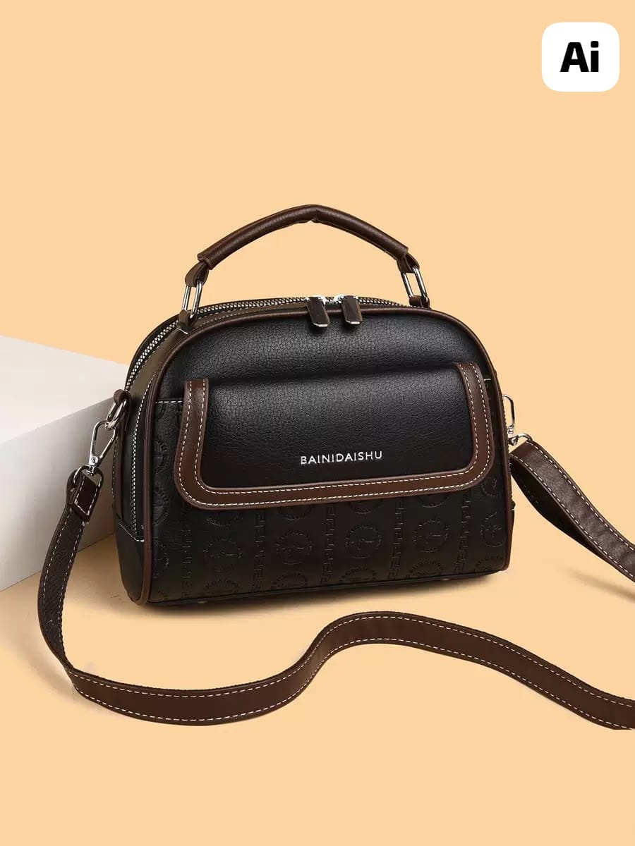 Women Imported Classy Sling Handbag Black 8x7 Inch High End Quality Daily Use Shoulder Bag India