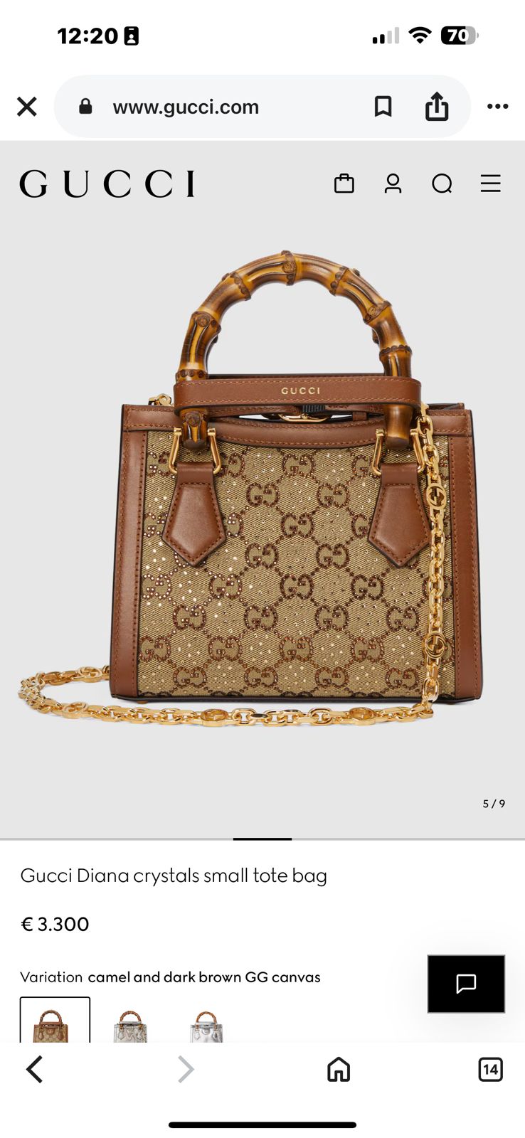 Gucci Love Parade Mini Bamboo Handle Bag - PR Collection