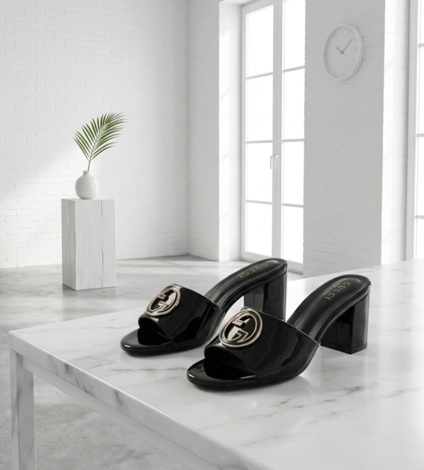 Premium Patent Cushion Heels For Women